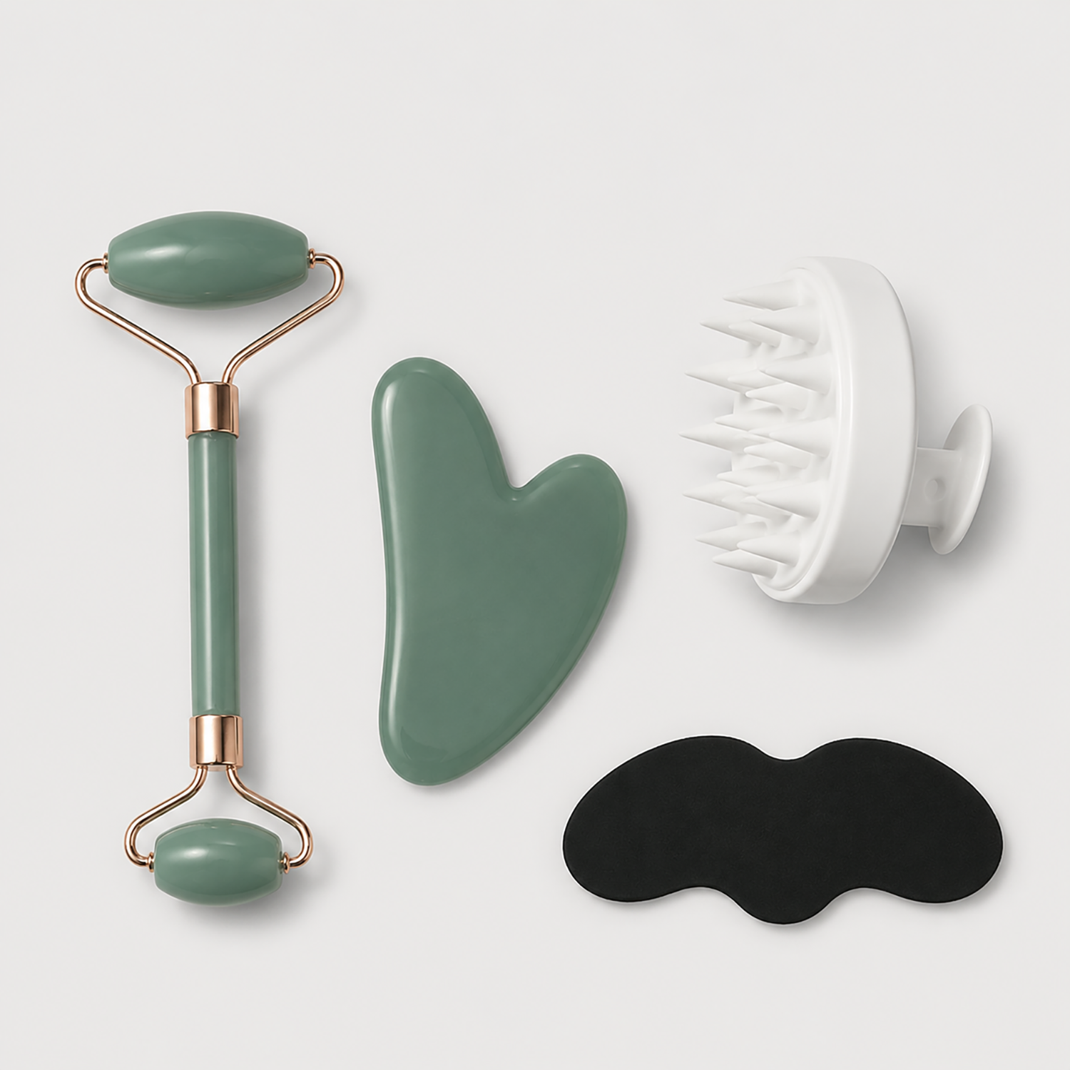 Face Roller & Gua Sha Set | Self-Care Kit for Face & Scalp