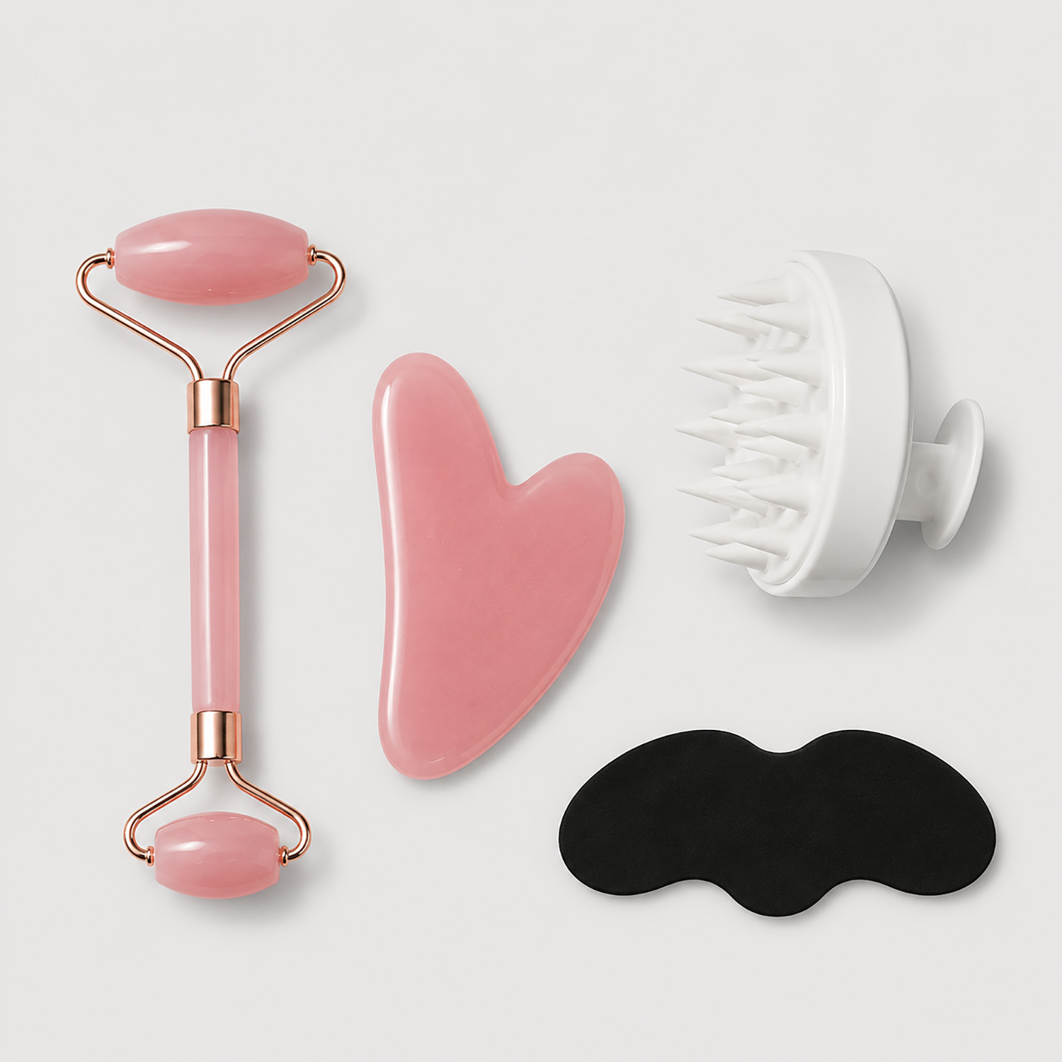 Face Roller & Gua Sha Set | Self-Care Kit for Face & Scalp