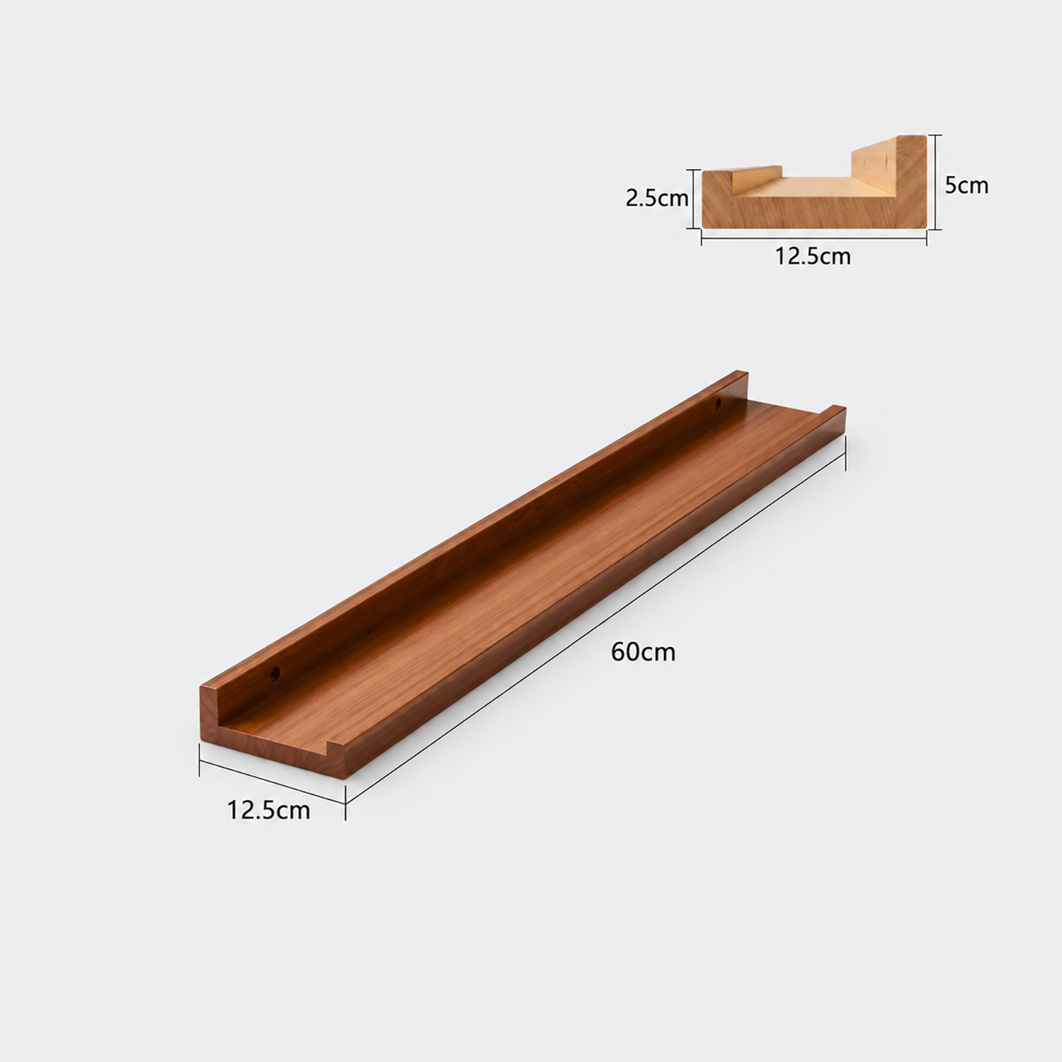 Floating Shelves | Wall Mounted Picture Ledge for Photos & Decor
