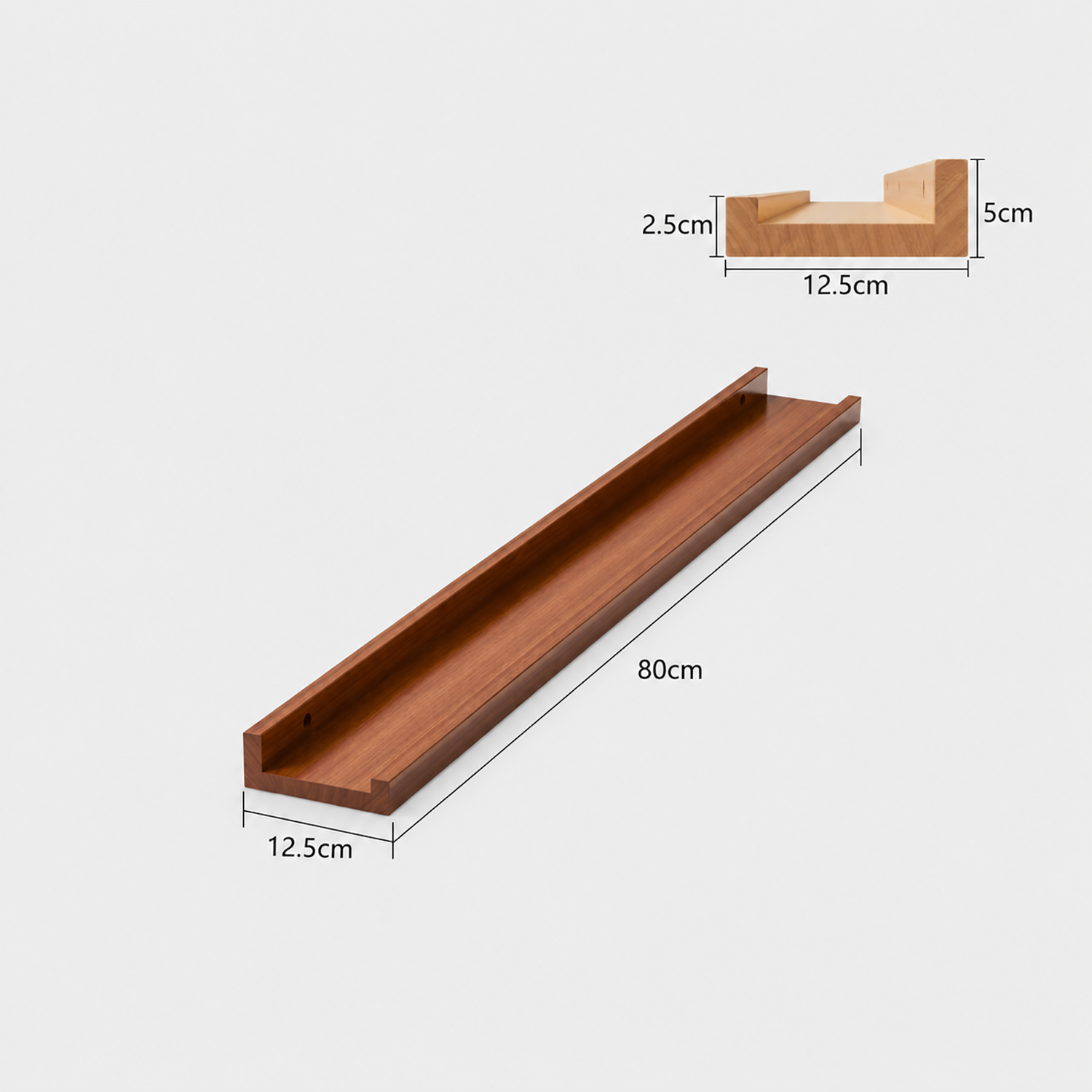 Floating Shelves | Wall Mounted Picture Ledge for Photos & Decor