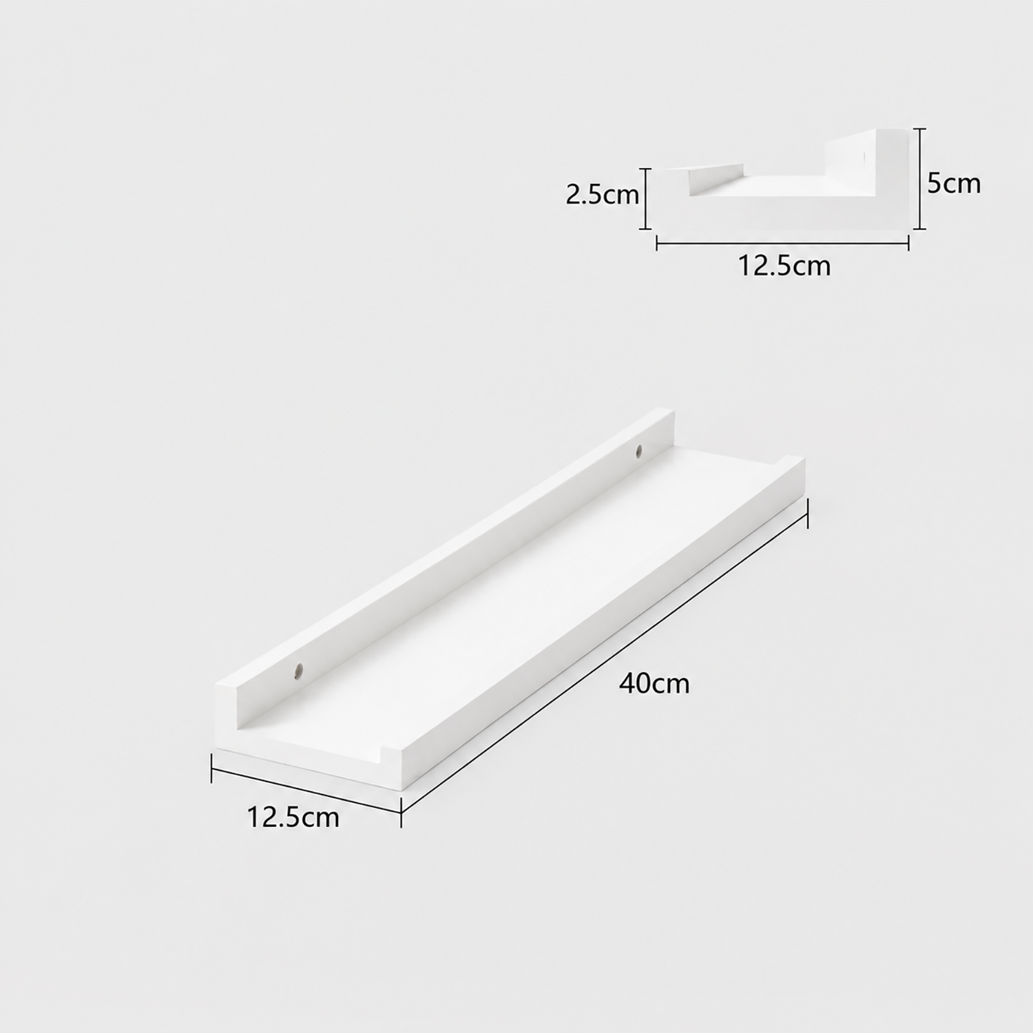 Floating Shelves | Wall Mounted Picture Ledge for Photos & Decor